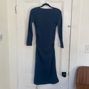 Heavy Thermal Boatneck Navy/Ink Blue Dress